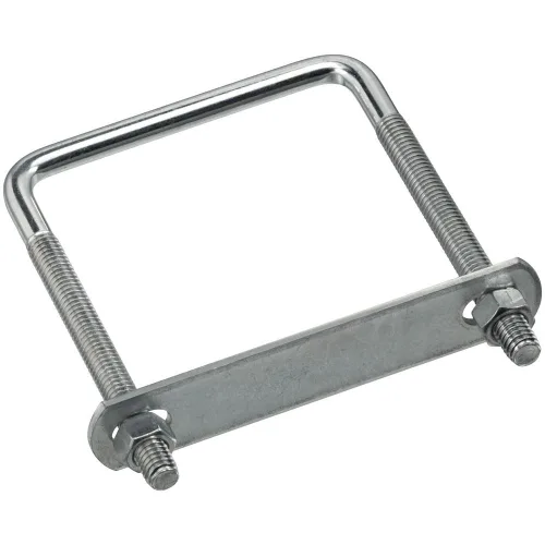 Vista 8 de National Hardware - Perno cuadrado en U de tamaño de madera, #664-3/8" x 3-5/8" x 4", Zinc Tamaño para envolver madera nominal y tubo rectangular