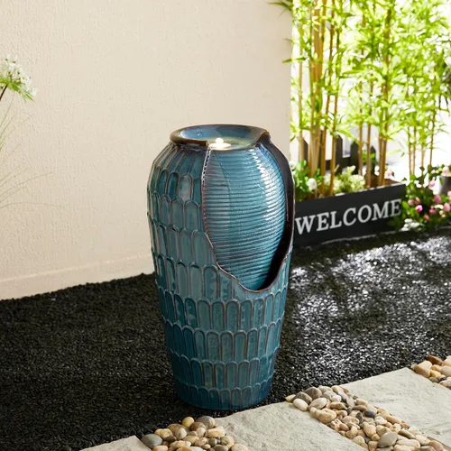 Vista 10 de Glitzhome - Fuente de agua con luz LED para exteriores
