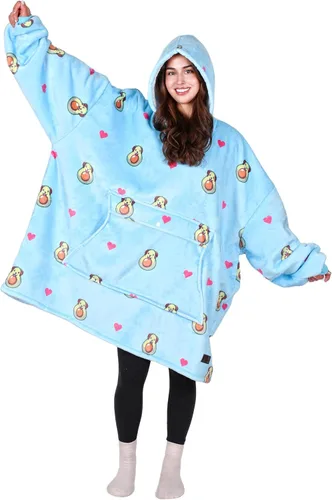 Vista 57 de Tirrinia - Sudadera con capucha de gran tamaño, manta de sherpa cómoda, reversible, gigante, para adultos, hombres, mujeres, adolescentes, esposa
