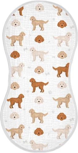 Vista 35 de vvfelixl Paños para eructos, Bichon Frise para bebé, niño, niña, bebé, trapos para eructos, 1 paquete Multi 15
