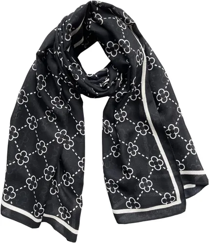Vista 5 de JERLA Bufandas para mujer, ligeras, suaves, de moda, sólidas, bufanda, chal a cuadros