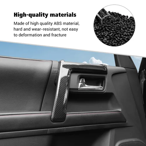 Vista 5 de Voodonala Panel de interruptores de ventana para Toyota 4Runner 2010-2024, cubierta de panel de manija lateral compatible con Toyota 4Runner SUV