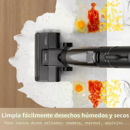 Vista 5 de DREAME G10 Combo Aspiradora en Seco y Húmedo, Trapeador Limpiador de Pisos Aspiradora Inalámbrica 2 en 1 para Múltiples Superficies, Hasta 50
