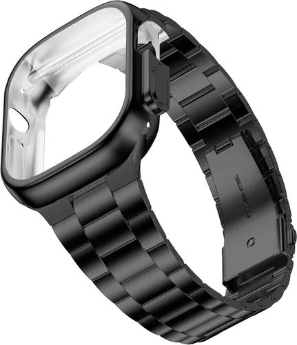 Vista 17 de Wolait Compatible con Apple Watch Band de 1.929 in 1.811 in 1.772 in 1.732 in 1.654 in 1.496 in 1.575 in 1.614 in, correas de acero inoxidable
