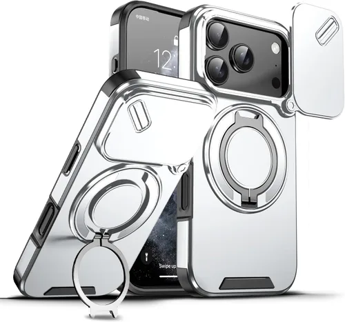 Vista 84 de Dteck Funda para iPhone 16 de 6.1 pulgadas 2024, funda de piel sintética con cierre de botón magnético, ranuras para tarjetas de crédito, función