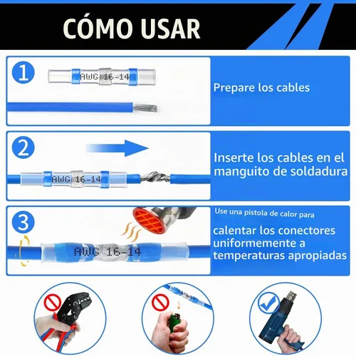 Vista 5 de 450 piezas de conectores de cable con sello de soldadura, conector de tope termorretráctil autosoldable, manga de soldadura impermeable, aislado