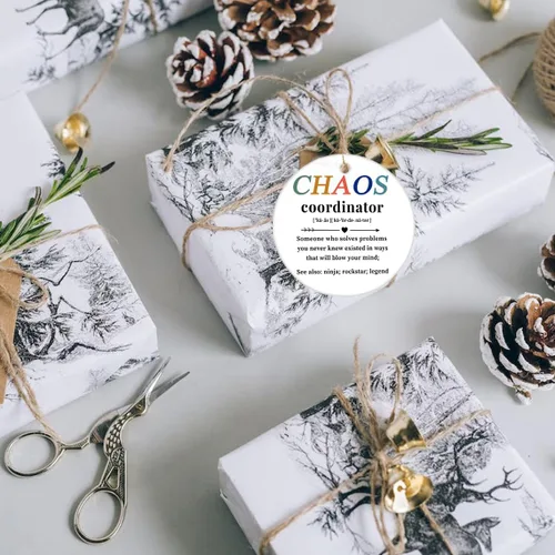 Vista 4 de Regalos para compañeras de trabajo para mujeres, adorno colgante de amistad de Navidad 2025, regalos de inspiración de agradecimiento