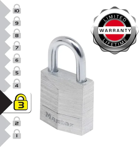 Vista 3 de Master Lock 9120EURT 2 Candados Aluminio 0.787 in