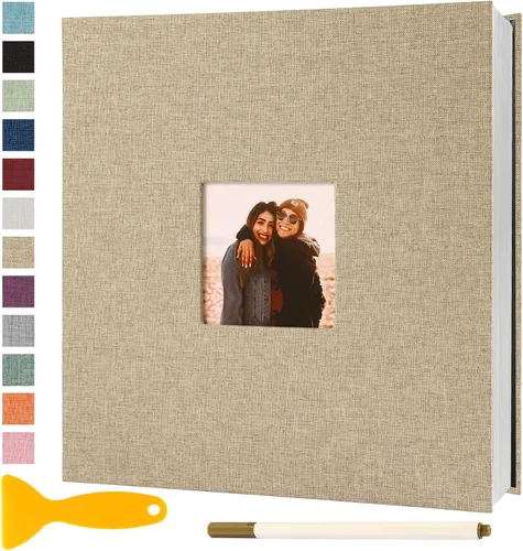 Vista 11 de Álbum de fotos autoadhesivo con páginas adhesivas para manualidades, álbumes de fotos magnéticos para fotos de 4x6, 5x7, 8x10, páginas adhesivas