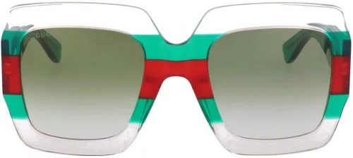 Vista 2 de Gucci GG 0178 S- 001 MULTICOLORGREEN Gafas de Sol, Multicolor Verde Verde