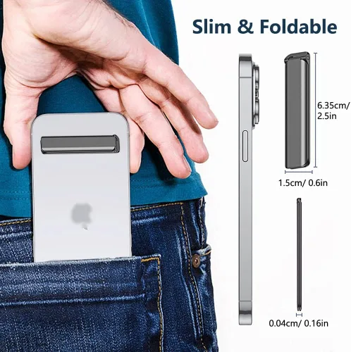 Vista 6 de Kinizuxi - Soporte para teléfono celular, 2 unidades, soporte de aluminio para escritorio