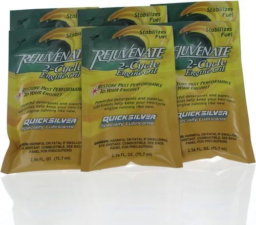 Vista 2 de Mercury Marine Quicksilver 2.5oz Rejuvenate 2 Ciclo Aceite de Motor 92-858118Q01