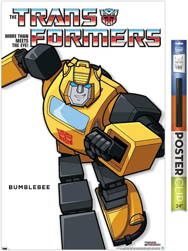 Vista 17 de Trends International Hasbro Transformers - Póster de pared de la serie Bumblebee Feature Series, 14.72 x 22.37 pulgadas, versión enmarcada de madera