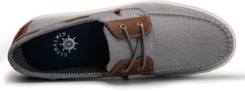 Vista 2 de GLOBALWIN - Mocasines clásicos para hombre, zapatos para velear con agujetas