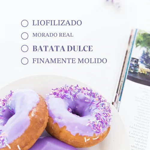 Vista 4 de ORGFUN Polvo de batata morada, polvo Ube 100% natural (ñame morado), de origen local, sin aditivos sin gluten, 5.3 onzas