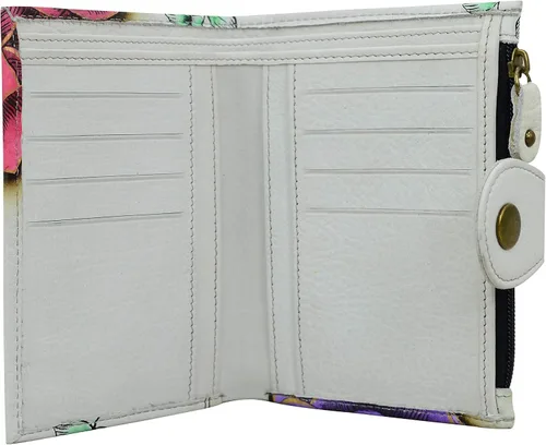 Vista 3 de Anna by Anuschka Cartera de cuero genuino pintada a mano para mujer