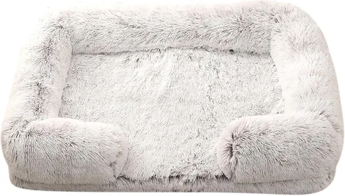 Vista 18 de Camas ortopédicas para perros de gran tamaño con forro impermeable y parte inferior antideslizante, cama rectangular lavable para perros y gatos