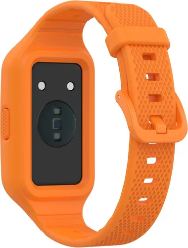 Vista 3 de Compatible con Huawei Band 7 Band con funda, correa de repuesto deportiva suave de color lindo con cubierta protectora para Huawei Band 7/Band 7