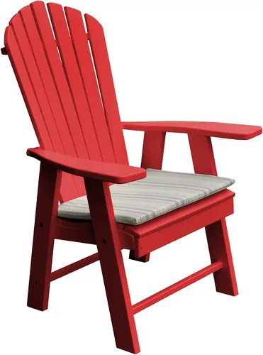 Vista 14 de Furniture Barn USA Silla Adirondack vertical de polietileno (azul Aruba)