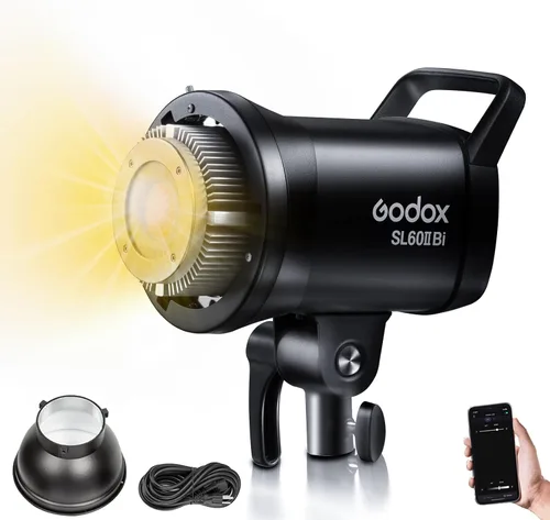 Vista 10 de Godox SL150WII - Luz LED de fotografía mejorada, SL150WIII SL150III SL-150WIII 160W luz continua, CRI96+ equilibrada de luz diurna, montaje Bowens