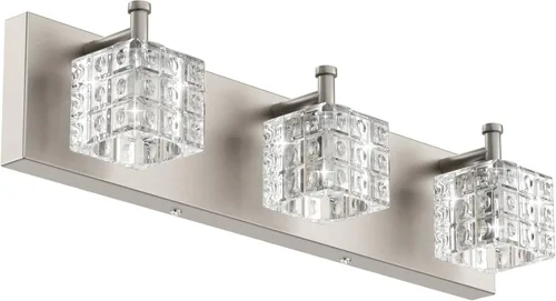 Vista 14 de Ralbay Luz de Tocador Negra 3 Luces Cristal Moderno Negro Mate Accesorios de Iluminación para Baño Accesorios de Luz de Tocador de Baño de Cristal