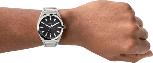 Vista 5 de Fossil Everett - Reloj de cuarzo de acero inoxidable para hombre