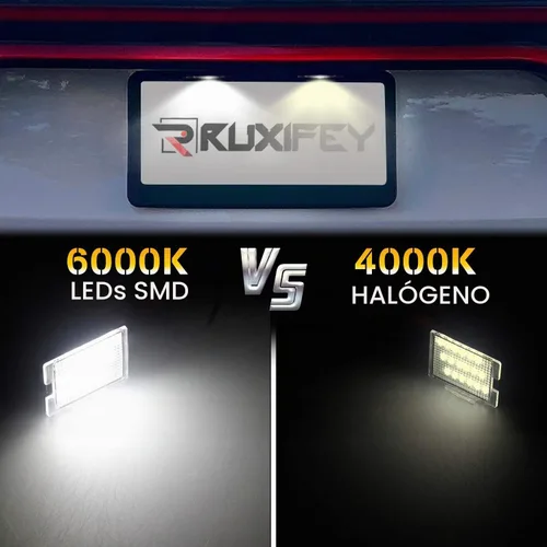 Vista 3 de Juego de 2 lámparas LED para matrícula compatibles con Dodge Durango 2014-2020, camioneta Pickup, luz blanca de 6000K