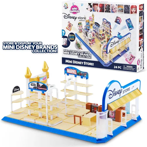 Vista 2 de Juego de Tienda de Juguetes 5 Surprise Disney por Zuru - Incluye 5 Minis Exclusivos, Tienda y Exhibición de Coleccionables para Niños, Adolescentes