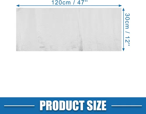 Vista 4 de Funda protectora térmica para automóvil, protección contra el calor extremo, cubierta térmica aluminizada de 12 x 47 pulgadas