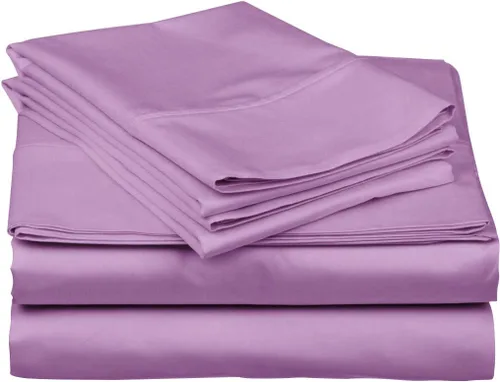 Vista 13 de Juego de sábanas de 800 hilos de 4 piezas, 100% algodón, color burdeos, para cama de tamaño individual, juego de ropa de cama de algodón de fibra