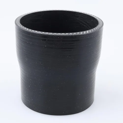 Vista 63 de AC PERFORMANCE ID de 1" a 1/2" (25mm a 13mm) Manguera de silicona recta reductora de 3 capas reforzada negra, 3" de longitud Negro