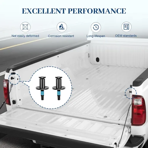 Vista 4 de Kit de pernos de bloqueo del pestillo trasero del portón trasero 1L3Z-99404A42-AA compatible con Ford F150 F250 F350 F450 F550 Super Duty Explorer