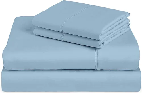 Vista 12 de Juego de sábanas premium de 4 piezas - Sábanas de cama de algodón tamaño individual - 100% algodón - 300 número de hilos - Sábana bajera ajustable