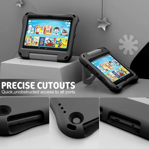 Vista 4 de DiHines - Funda para tablet de 8 pulgadas (compatible con 12ª/10ª generación, versión 2022/2020), fundas ligeras para niños con soporte para tableta