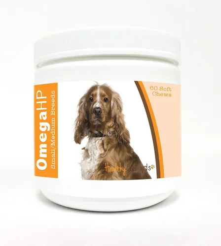 Vista 17 de Healthy Breeds Affenpinscher Omega HP - Masticables suaves para piel y pelaje, 60