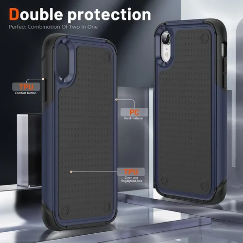 Vista 348 de Jeylly Funda para iPhone SE/Funda para iPhone 5S, Exterior de Plástico Duro que Absorbe Golpes + Interior de Silicona de Goma Defensor contra
