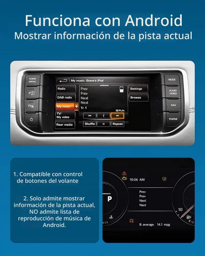 Vista 5 de Adaptador Airdual Bluetooth aptX-HD para Land Rover, Range Rover, Jaguar