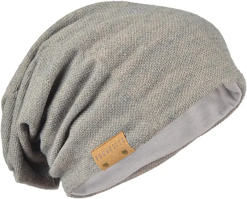 Vista 15 de FORBUSITE Gorro de punto largo holgado para hombre para verano e invierno, de gran