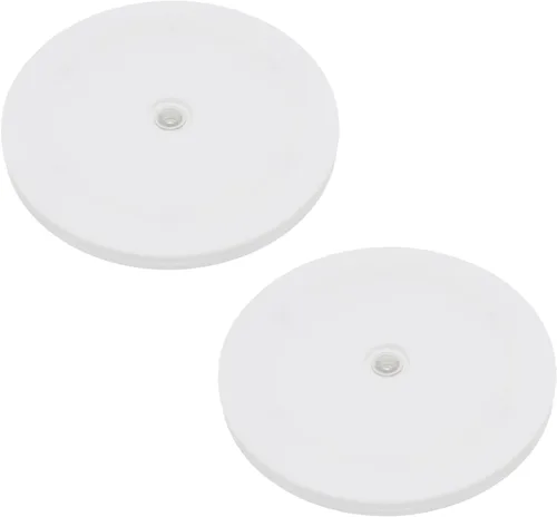 Vista 12 de 4 Piezas Negro 2 pulgadas Acrílico Lazy Susan Organizador Giratorio de Mesa con Rodamientos - Placa Giratoria Redonda para Estante de Especias