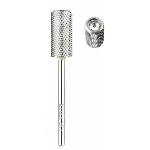 Vista 5 de Kiara Sky Uñas profesionales de acero inoxidable universales para taladro de uñas e-file (barril pequeño grueso (plateado)