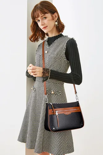 Vista 8 de Over Earth Bolsos cruzados de cuero para mujer, bolsos pequeños tipo hobo para mujer
