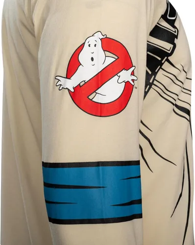 Vista 6 de Camiseta de disfraz de Cazafantasmas con cuatro parches de nombre intercambiables para Halloween Cosplay