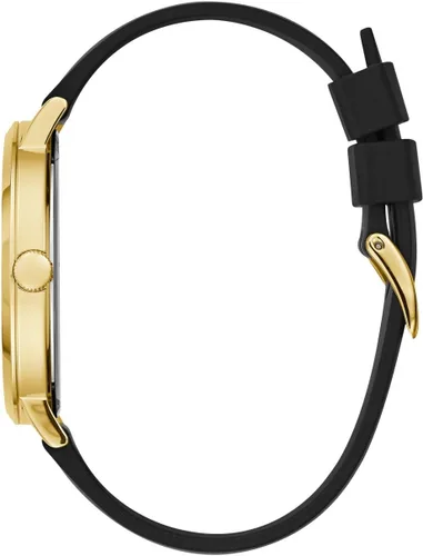 Vista 3 de GUESS Iconic Studded Black Logo Silicone Watch