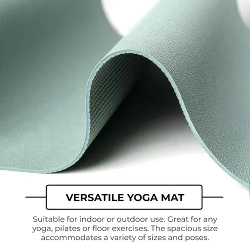 Vista 4 de Mount Adams Iconic 5mm Yoga Mat - The Mat That Speaks for Itself - 72" x 24", High-Density, Slip-Resistant Exercise Mat - Unique Texture for