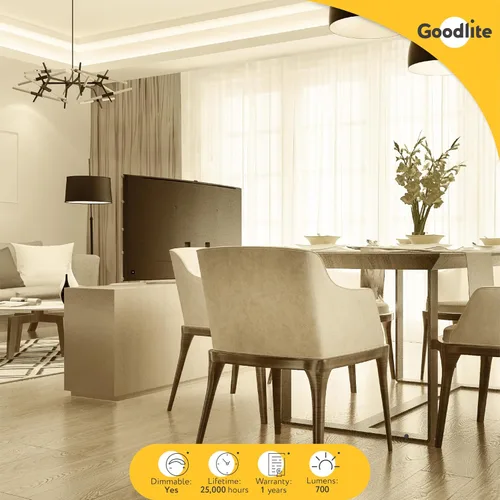 Vista 5 de GOODLITE® G-83481 - Bombillas LED GU10 de 8 W, equivalentes a bombillas halógenas de 75 W, regulables, 700 lm, blanco cálido, 2700 K, ángulo de haz