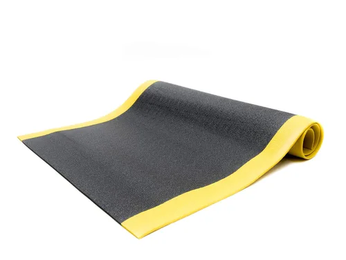 Vista 6 de Bertech - Alfombrilla de espuma de vinilo antifatiga, 3 pies de ancho x 3 pies de largo x 3/8 pulgadas de grosor, patrón texturizado