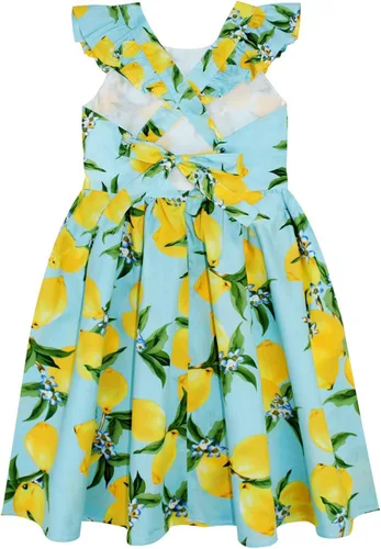 Vista 234 de Vestido de verano para niña, de algodón, con diseño floral