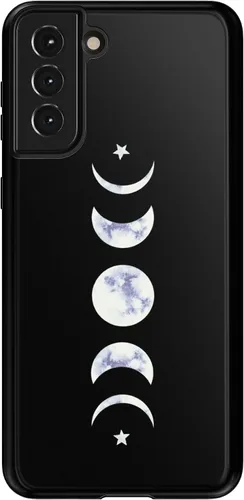 Vista 52 de Casely Funda para Galaxy S21 Here Comes The Sun Colorblock Sunset Diseño protector delgado esencial de doble capa Aquí viene el sol