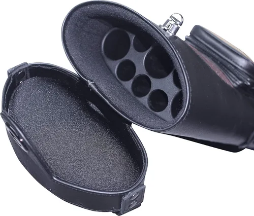 Vista 5 de ASKA Hard 3x5 Pool Cue Case, Holds 3 Butts and 5 Shafts, Heavy-Duty Protective Billiard Cue Carrying Case with Accessory Pockets