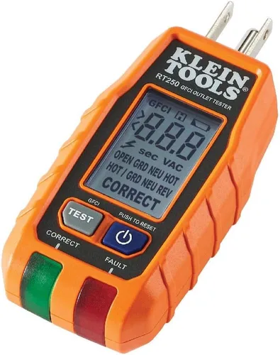 Vista 5 de Klein Tools Probador de voltaje NCVT3P + paquete de probador de salida GFCI RT250
